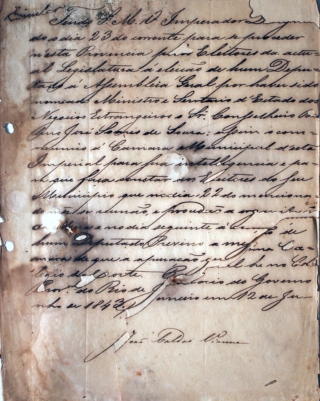 DOCUMENTOS HISTÓRICOS,DE 1843 Tratada 28 Câmara Municipal de Niterói DOCUMENTOS HISTÓRICOS,DE 1843 Tratada 28 Câmara Municipal de Niterói